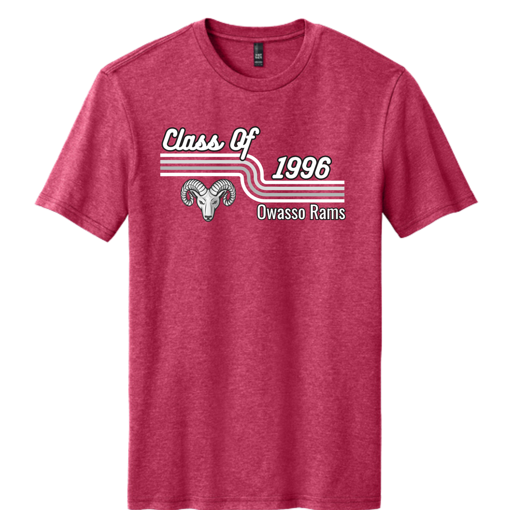 Rams '96 - Heathered Cardinal, White, Heathered Charcoal
