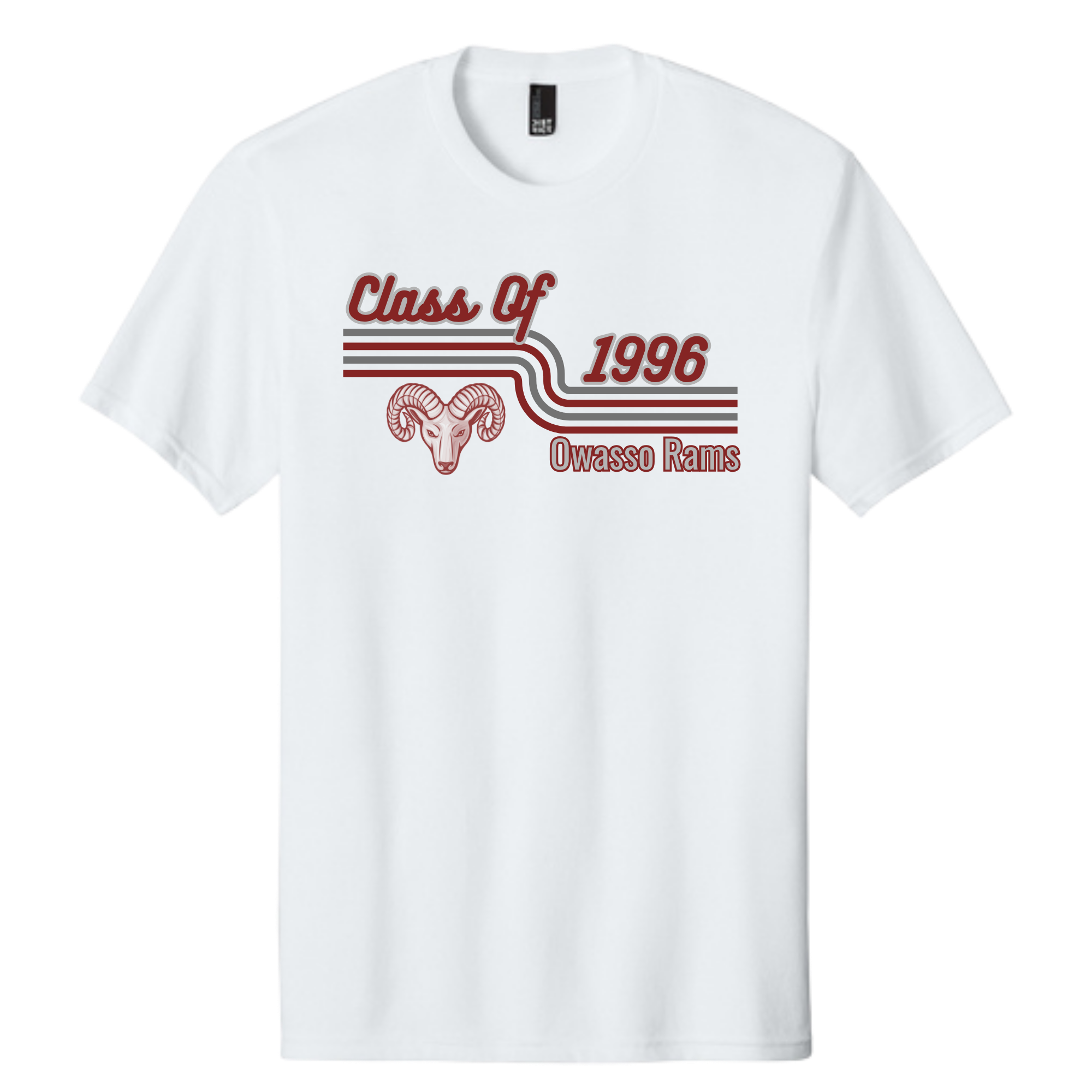 Rams '96 - Heathered Cardinal, White, Heathered Charcoal